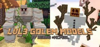 They are strong creatures which show no mercy to evil . Lvl3 Golem Models Minecraft Pe Mods Addons