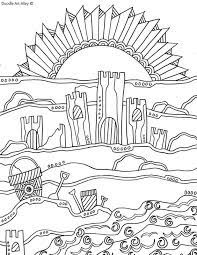 Vector art colored doodle food set of 50 various products. Free Coloring Pages Doodle Art Alley