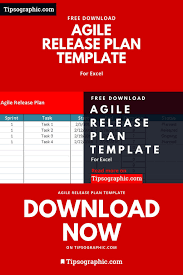 agile release plan template for excel free download