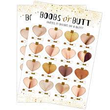 Amazon.com: Boobs or Butt Baby Shower Game-31 cards(including  answers),Gender Reveal Party,For Mom, Dad, Women, Men, Gender Neutral  Unisex Set : Home & Kitchen