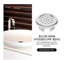 20pcs Wash Basin Overflow Ring Accessories Reliable Bath Sink Overflow  Covers