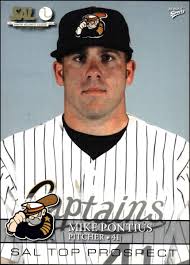 2008 MultiAd South Atlantic League #27 Mike Pontius Rookie Lake County  Captains