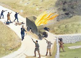 The Kilmichael Ambush In Co Cork Anglo Irish War 1920 Ira Commanded By Tom Barry Military Diorama Turkish War Of Independence War Art