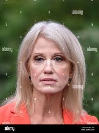 Washington DC, USA. 25th Oct, 2019. White House senior counselor Kellyanne  Conway pauses while speaking to members of the media after a television  interview outside the White House