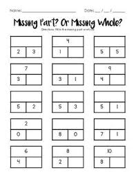 Part Part Whole Worksheets Activities And Centers First Grade Math Education Math Elementary Math