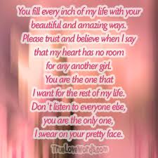 I could look at you every morning. Sweet Love Messages For Girlfriend True Love Words