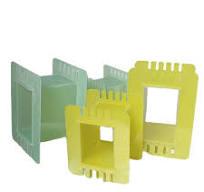 Transformer skeleton for coil winding glass-fiber laminated sheet