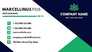This business card template word free download features a playful design that would be a solid choice for anyone in the entertainment, events or pet industry. Blue And Green Business Card Design Template Postermywall