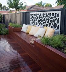 how to make a divine deck and planter box seat backyard seating area backyard seating small backyard landscaping