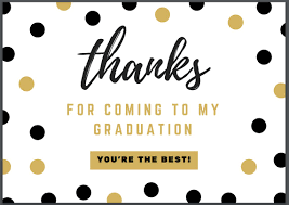 Autograph photo frames, personalized, colorful graduation throws, and customized and inspirational wall prints are just some of our 8th grade graduation gift. 8 Free Printable Graduation Thank You Cards