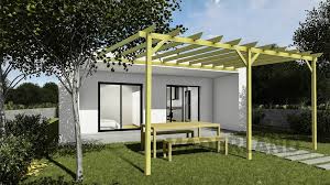 Fill the holes with wood filler and let it to dry out for several hours. Beautiful And Functional Pergola Attached To The Wall In Solid Wood Zamora La Jardinerie Del Valles Your Online Gardening Upholstery And Horticulture Store
