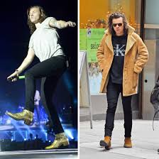 This classy brown one is one of his most famous and it is an. Harry Styles S Boots One Direction Saint Laurent Chelsea Boots Teen Vogue