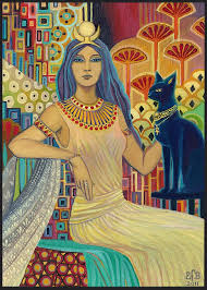 More and more cat owners are turning to unique cat names, and few are as unusual and beautiful as egyptian names. Bast Egyptian Cat Goddess Aceo Atc Altar Art On We Heart It