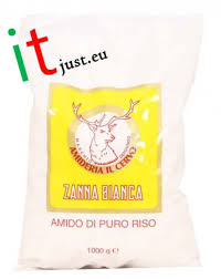 Prodotti privi di amido o farina di riso. Amido Di Riso In Cannoli Zanna Bianca Cf 1 Kg