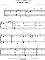 Play romeo chords using simple video lessons. Des Ree Kissing You Sheet Music Easy Piano In A Minor Download Print Sku Mn0145286