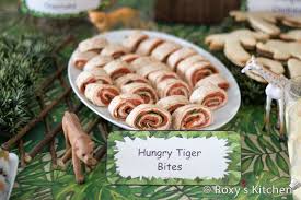 1st Birthday Party Snack Ideas Safari Jungle Themed First Birthday Party Part Ii Appetizers Finger Foods Snack Ideas R Birthday Party Snacks Baby Birthday Party Food Birthday Snacks