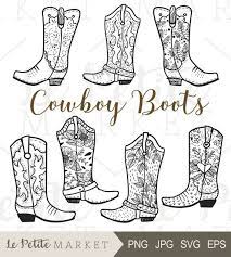 Cowboy Boot Clip Art Hand Drawn Cowboy Boots Cowgirl Boots Etsy Boot Clips Cowboy Boots Drawing How To Draw Hands