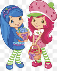 Blueberry muffin with a book. Strawberry Shortcake Cartoon