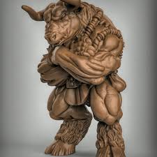 Minotaur Doorman 3d Printing D D Rpg Dungeons And Dragons Sculpted By Duncan Shadow Louca More Sculpts At Duncanshadow Com In 2020