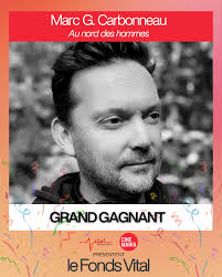 🎉Le lauréat du Fonds Vital 2025 est… @mg_carbonneau auteur du scénario «Au  nord des hommes»