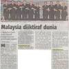 Malaysia menyokong/melibatkan diri/memberi kerjasama : 1