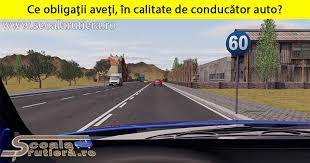 Sa circule numai pe sectoarele de drum pe care ii este permis accesul si sa respecte normele referitoare. Chestionare Auto Ce ObligaÅ£ii AveÅ£i In Calitate De ConducÄƒtor Auto