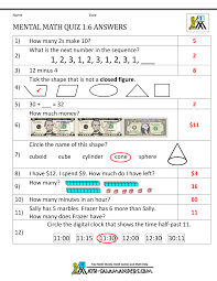 Print out the worksheets and let your child complete them. First Grade Mental Math Worksheets