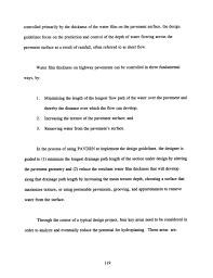 Chapter 5 Summary Findings And Recommendations Improved Surface Drainage Of Pavements Final Report The National Academies Press