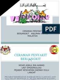 Persiaran raja muda musa 42000 klang selangor. Ceramah Penyakit Berjangkit