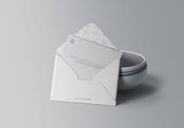 Download Envelope With Bowl Mockup