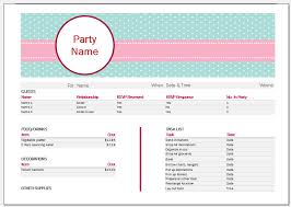 Download weekly meal planner templates and use them to create a perfect monthly menu planner. Dinner Party List With Menu Template For Excel Excel Templates