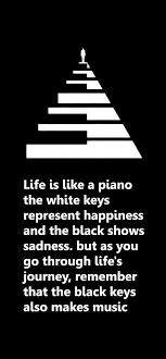 Life Is Like A Piano The White Keys Represent Happiness Meaningful Quotes Inspirational Quotes Words