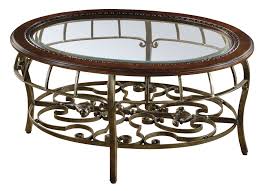 Round Beveled Glass Table Traditional Coffee Table With Metal Base 6919 Coffee Table Traditional Coffee Table Metal Coffee Table
