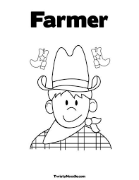 Simply do online coloring for farmer cowboy hat coloring pages directly from your gadget, support for ipad, android tab or using our web feature. Farmer Coloring Page Coloring Pages Star Coloring Pages Coloring Pages For Boys