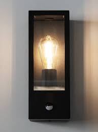 Barella Single E27 Box Lantern c/w PIR