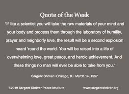 Sargent Shriver Peace Institute A Life Of Overwhelming Love
