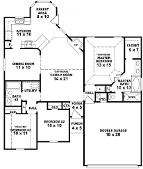 This flexible living area can be used as a home office, gym, playroom, home theatre, or extra bedroom. Single Story One Story 3 Bedroom House Plans Novocom Top