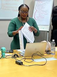 Assignment Editor while she is cooking the future upcoming journalists ##sabcnewstraining