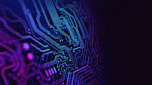 Blue And Purple Technology Circuit Technology Wallpaper Blue And Purple Technology