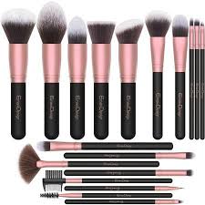 Emaxdesign Makeup Brushes 18 Pcs Professional Makeup Brush Set Premium Synthetic Brush Foundation Blush Concealer Blending Powder Liquid Cream Face Eyeshadow Br In 2020 Makeup Brush Set Makeup Brush Set Professional Professional