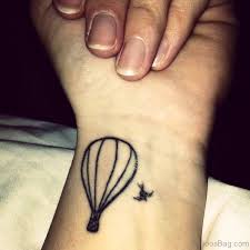 Balloon tattoo on pinterest | air balloon tattoo wanderlust tattoos. 27 Decent Balloon Tattoos On Wrist