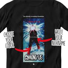 Among Us Personalized T Shirt Tribute To The Horror Film The Thing Video Game Among Us Gift Geek Friends Couple In 2020 Personalized T Shirts Trendy Graphic Design T Shirt