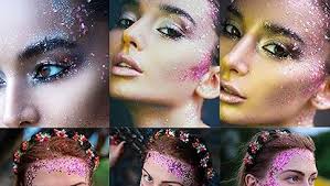 GWAWG 12 Colors Face Glitter, Holographic Cosmetic Festival Chunky Glitter,  Festival Cosmetic for Body Eye Hair Nail and Painting DIY Art :  Amazon.co.uk: Beauty