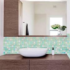 Consider this a short guide to wall mosaic pattern ideas that can bring your space to life. Yoillione 3d Mosaic Tile Sticker Removable Wallpaper Tile Green 3d Self Adhesive Wall Tiles Bathroom Wall Tiles For Kitchen Backsplash Green Pvc Square Decorative Vinyl Tile Decals 4 Sheets Pricepulse