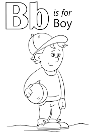 Download coloring pages alphabet coloring pages for preschool. Boy Letter B Coloring Page Free Printable Coloring Pages For Kids