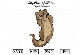 Download otter svg, silhouette cut file (715102) today! Otter Cartoon Illustration Graphic By Mybeautifulfiles Creative Fabrica