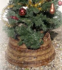 Every tree deserves a stage. Christmas Wicker Tree Skirt Handmade Base 24 Inch Height 10 Inch