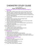 (if it's not clear, it's wrong). Chemistry Final Exam Study Guide Chemistry 103 Stuvia