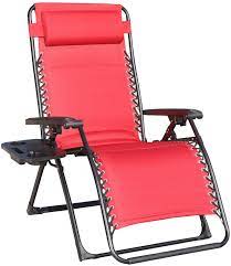 Zero gravity lounge chair wide recliner. Buy Goldsun Comfortable Oversize Xl Padded Zero Gravity Lounge Heavy Duty Adjustable Patio Recliner Chair With Cup Holder Support 350lbs Red Online In Poland B06zxz2sft