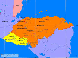 The football war was a brief war fought between el salvador and honduras in 1969. El Salvador And Honduras Political Map A Learning Family